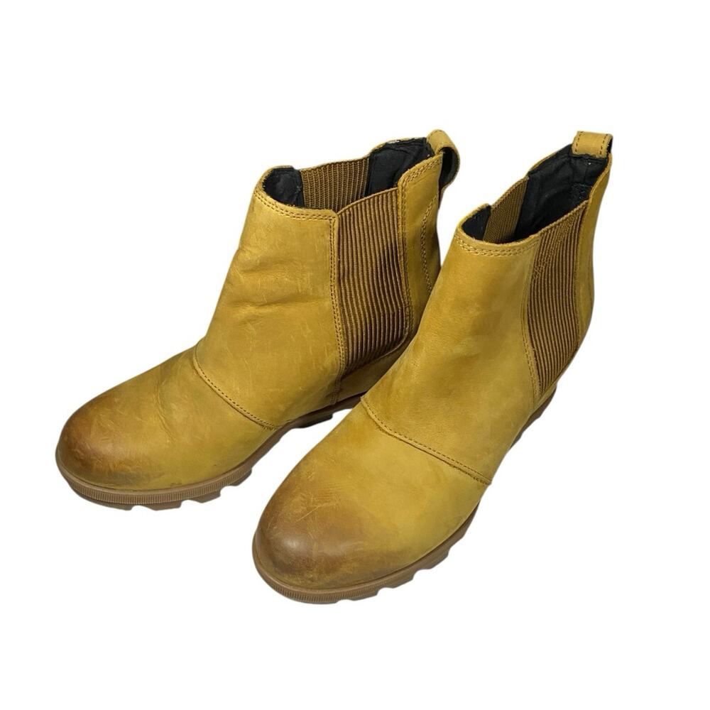 Sorel Joan Of Arctic Waterproof Chelsea Wedge Boots - 9 - Picture 2 of 7